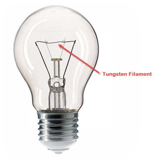 Light Bulb Tungsten Filament