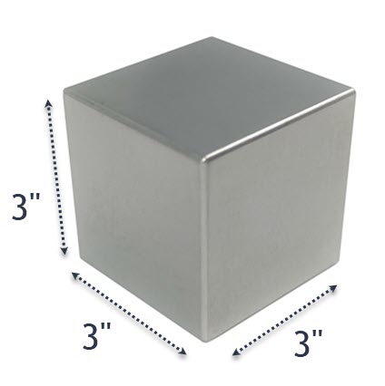Three Inch Tungsten Cube