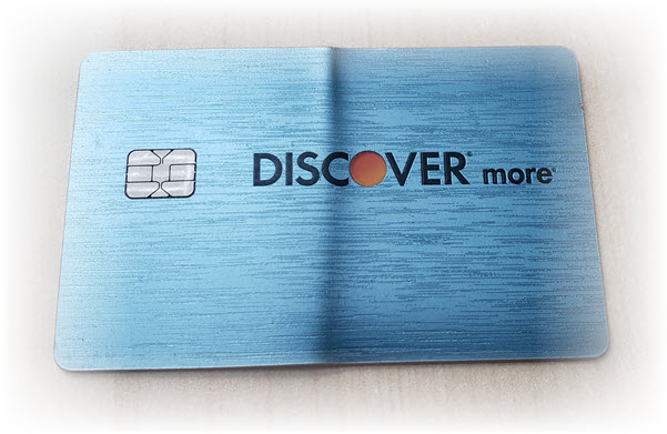Front of Discover metal card